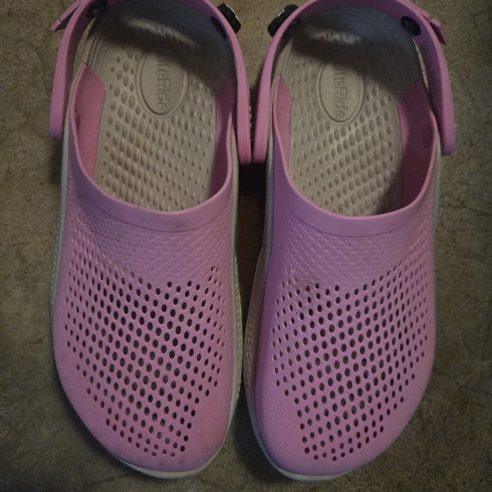 Pink Perforated Clogs